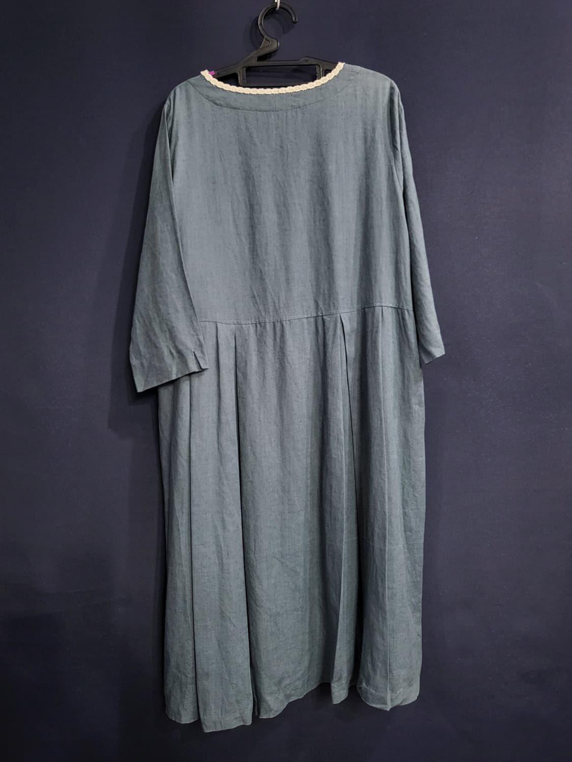 내추럴 린넨 핀턱 롱원피스 상품이미지7