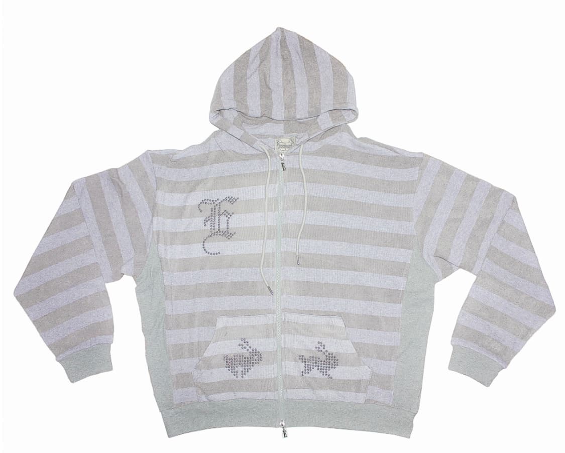 에쎄이eessay HA-RU HOODIE -PURPLE 후드집업 시착1회 상품이미지1