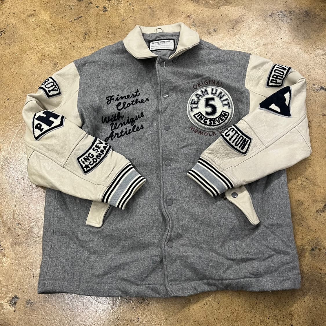 [정품] posh boy 스타디움 자켓 그레이 b18 상품이미지2