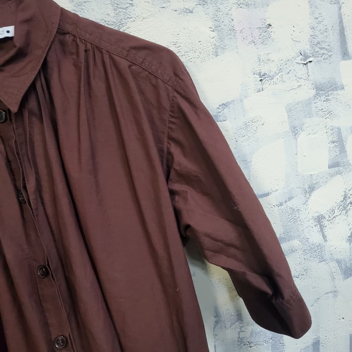 자라 브라운 셔츠 롱 원피스  상품이미지3