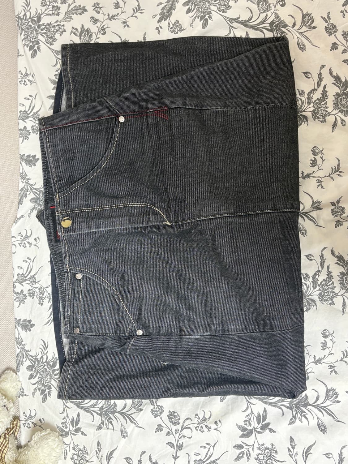 리바이스 엔지니어드 롱 스커트 (흑청) 상품이미지3