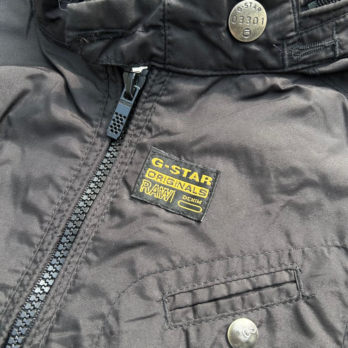G-Star RAW 블랙 바람막이 자켓 상품이미지5