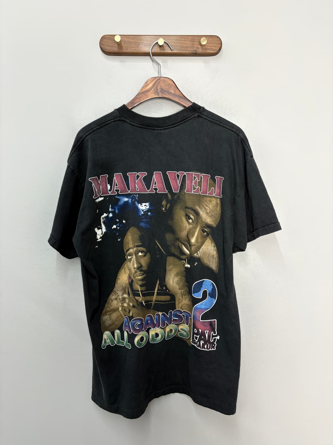 빈티지 투팍 샤커 락 프린팅 반팔 A3750 상품이미지4