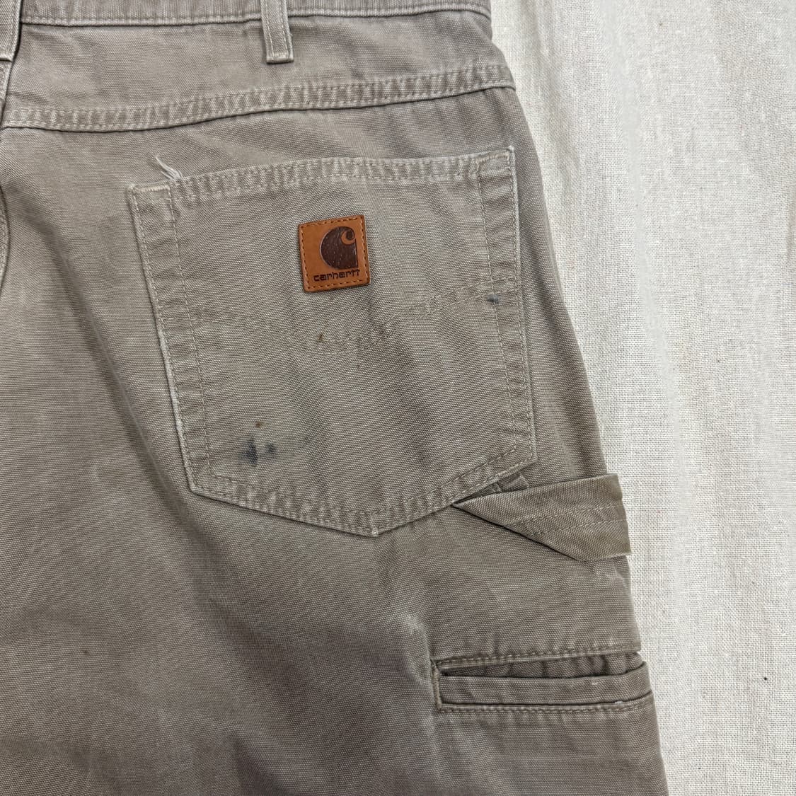 칼하트 빈티지 싱글니 브라운 카펜터 워크팬츠 34 상품이미지6