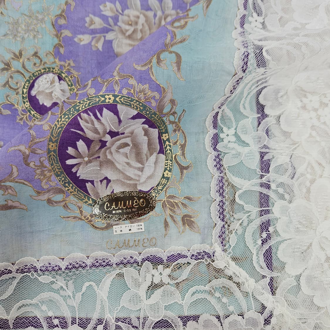 카메오(CAMEO) 레이스 프레임 플라워 스카프 상품이미지7