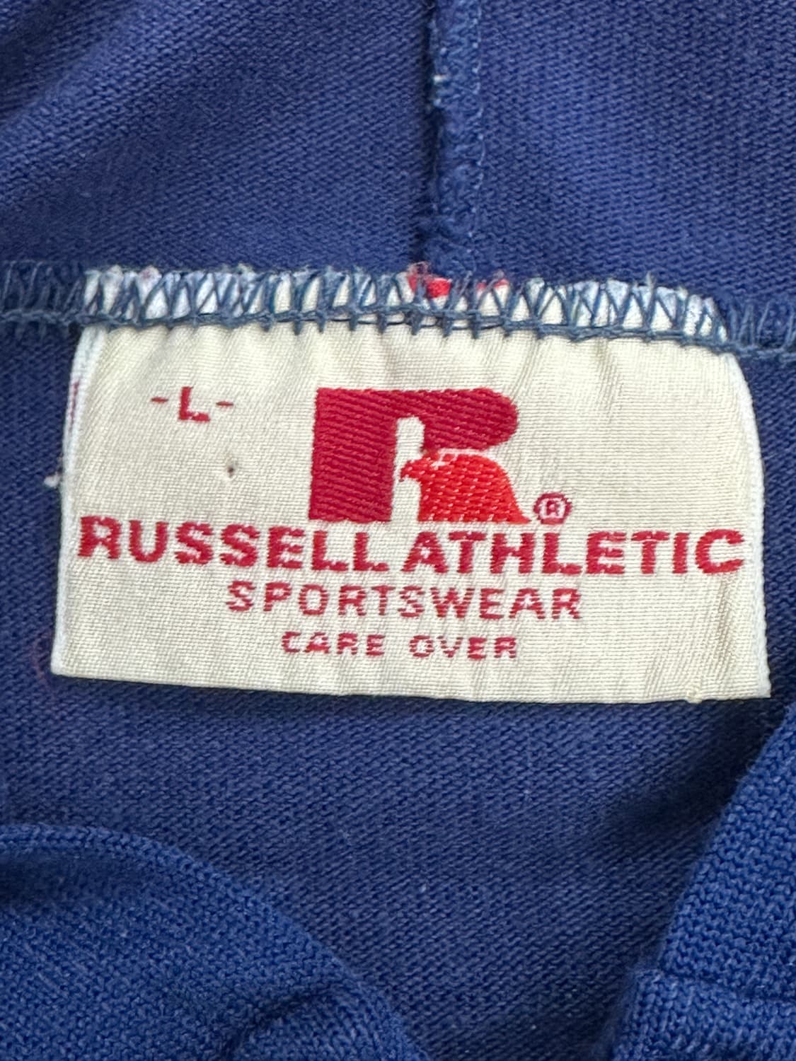 70s 러셀 네이비 후드 집업 L 상품이미지7