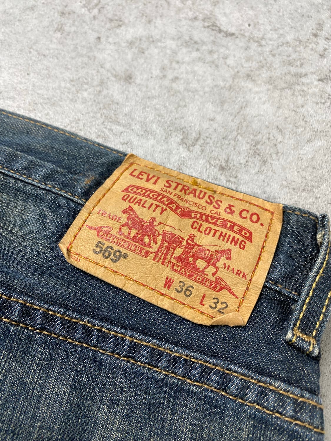 [36-37] 00s Levi's 569 리바이스 루즈핏 데님팬츠 상품이미지7