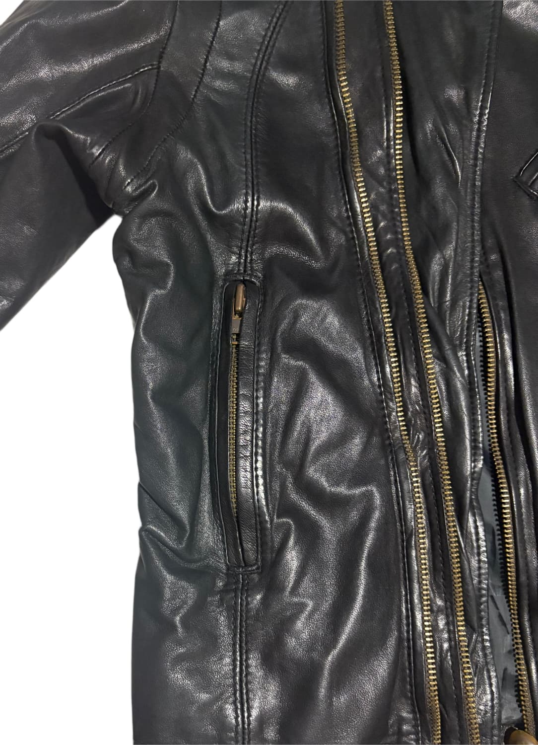 Diesel Leather Rider Jacket 상품이미지4