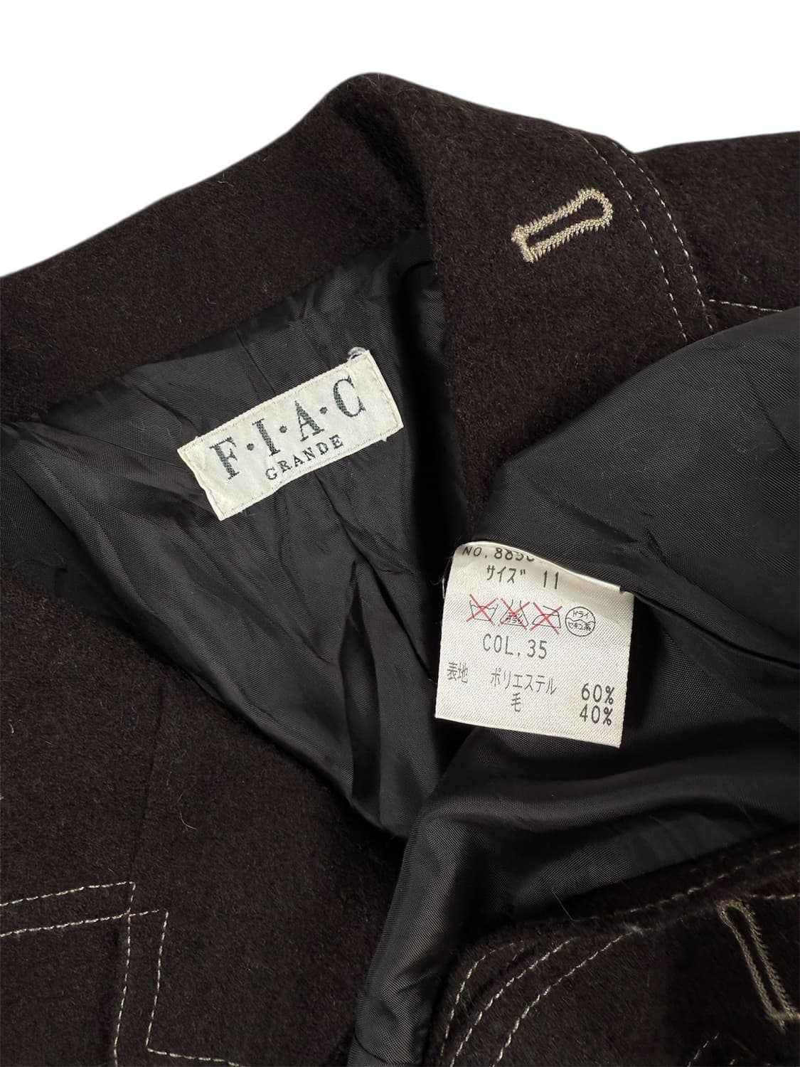 fiac grande 스티치 울 자켓 상품이미지4