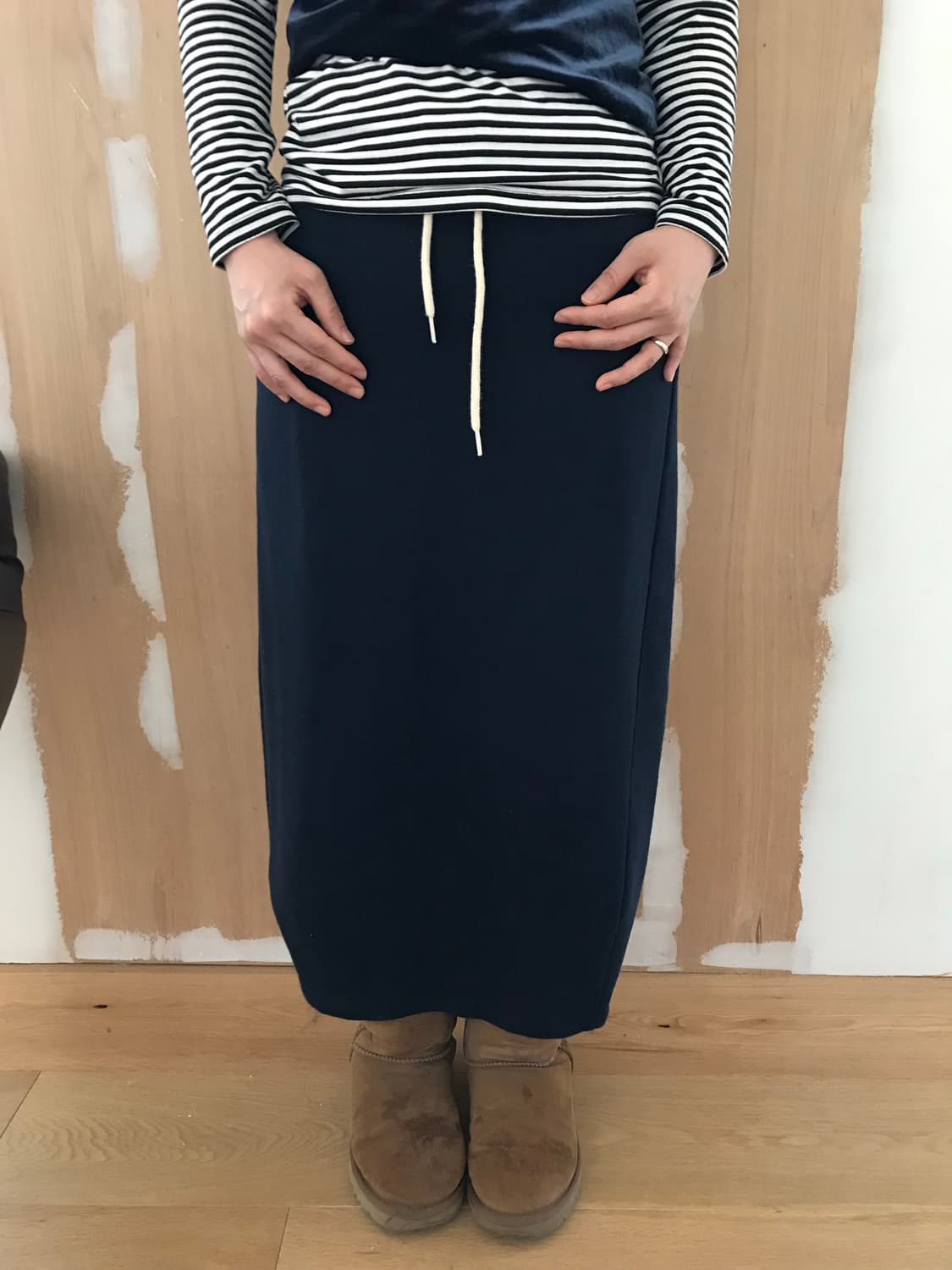 vintage navy skirt (free) 상품이미지1