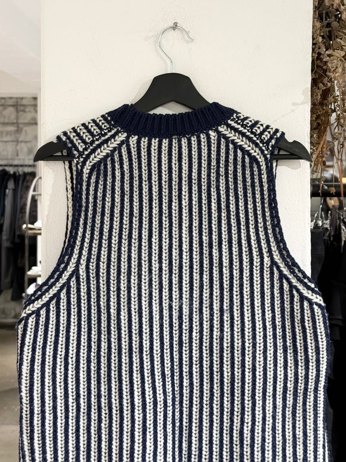 스포츠맥스 네이비 라나 울 니트 베스트  상품이미지5