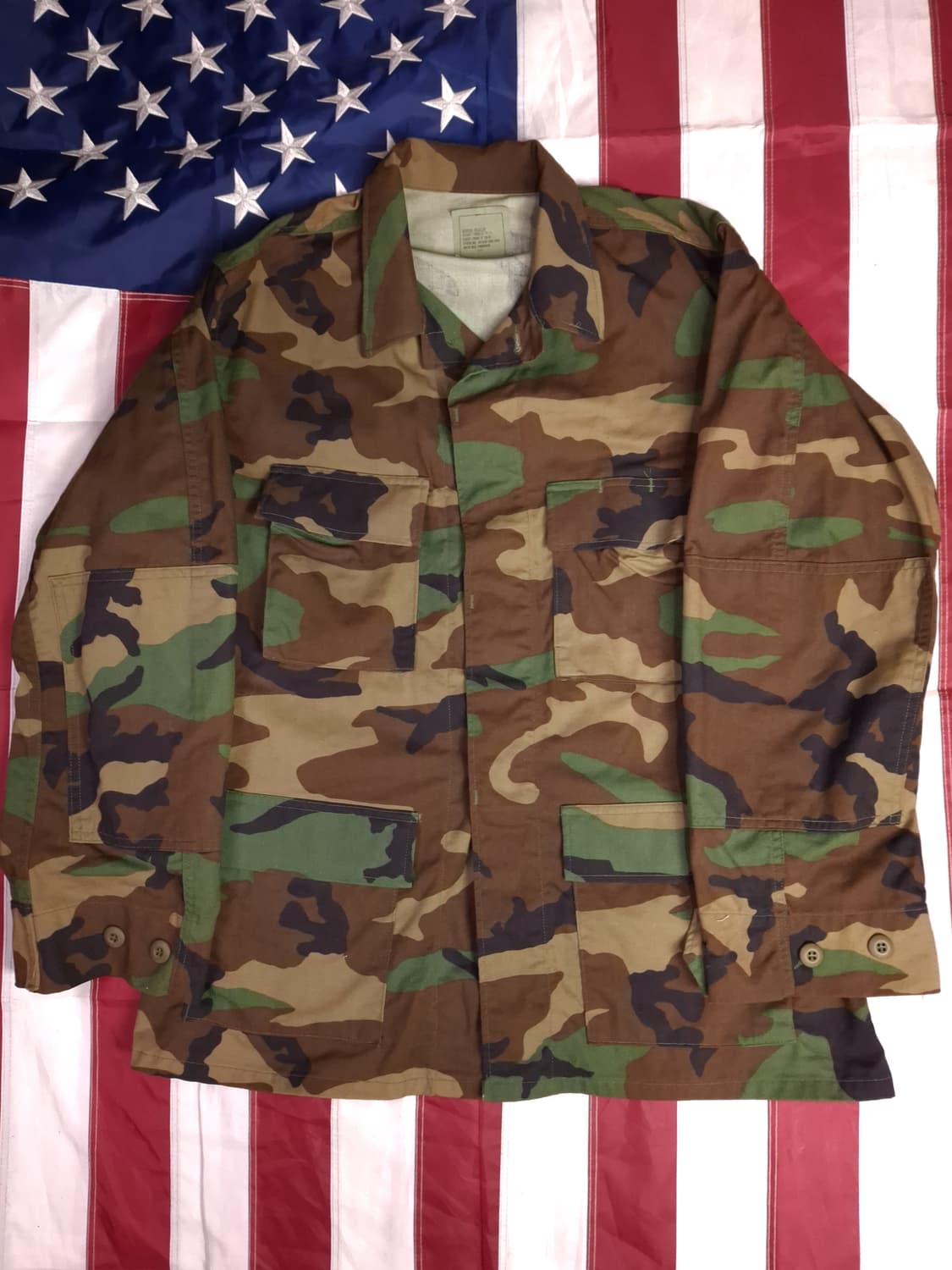 새제품 오리지날 90's 미군 지급용 우드랜드 헤비웨이트 BDU 자켓 상품이미지1