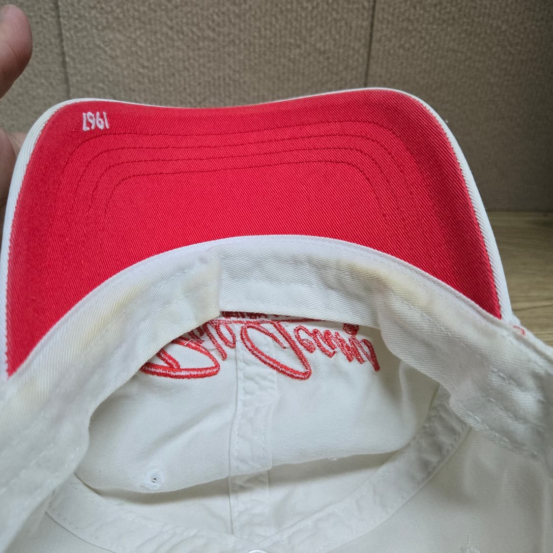 OS 폴로진스 90s 빈티지 스펠아웃 볼캡 화이트 상품이미지7