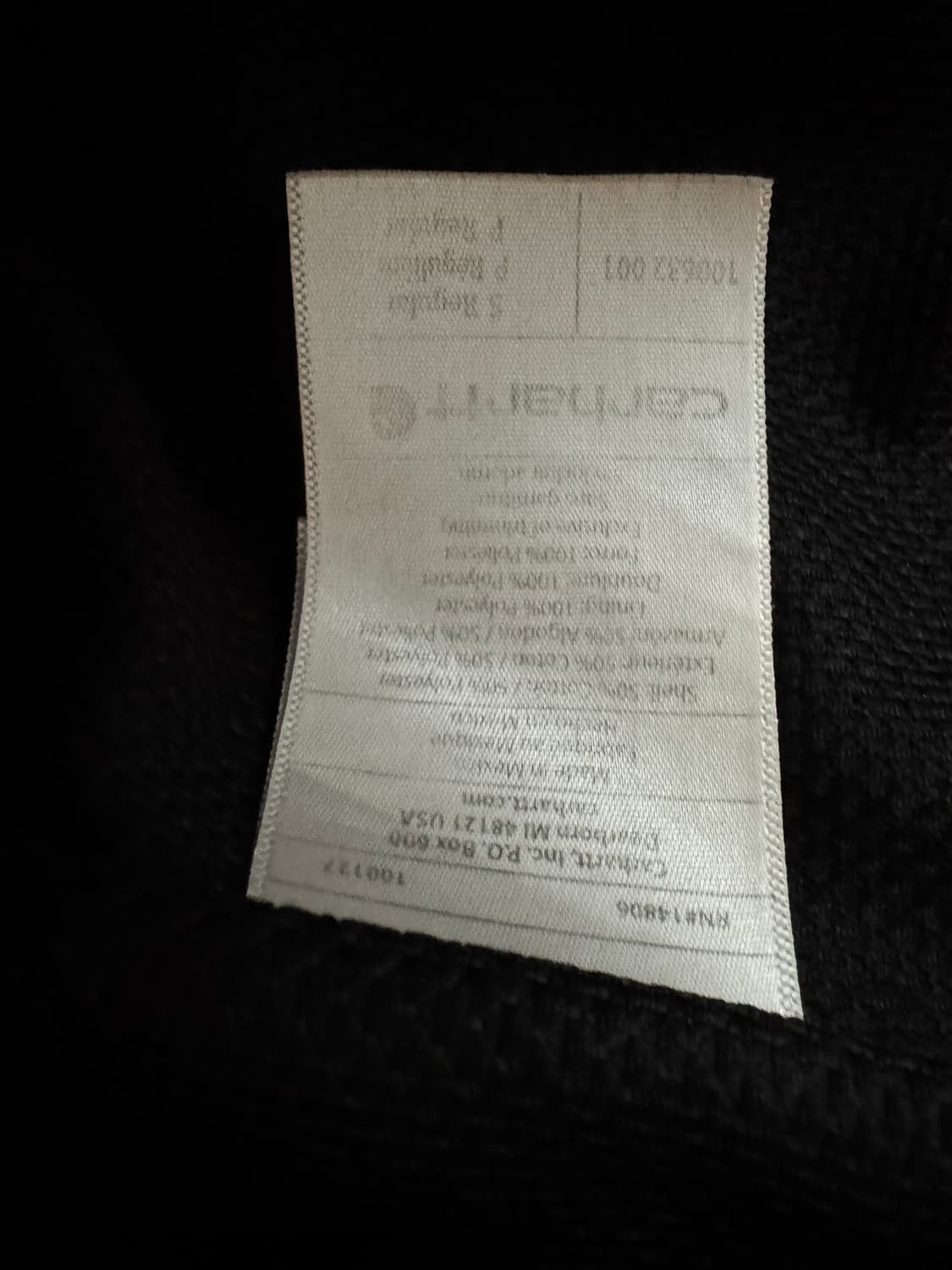 칼하트 써멀 집업 s 상품이미지5