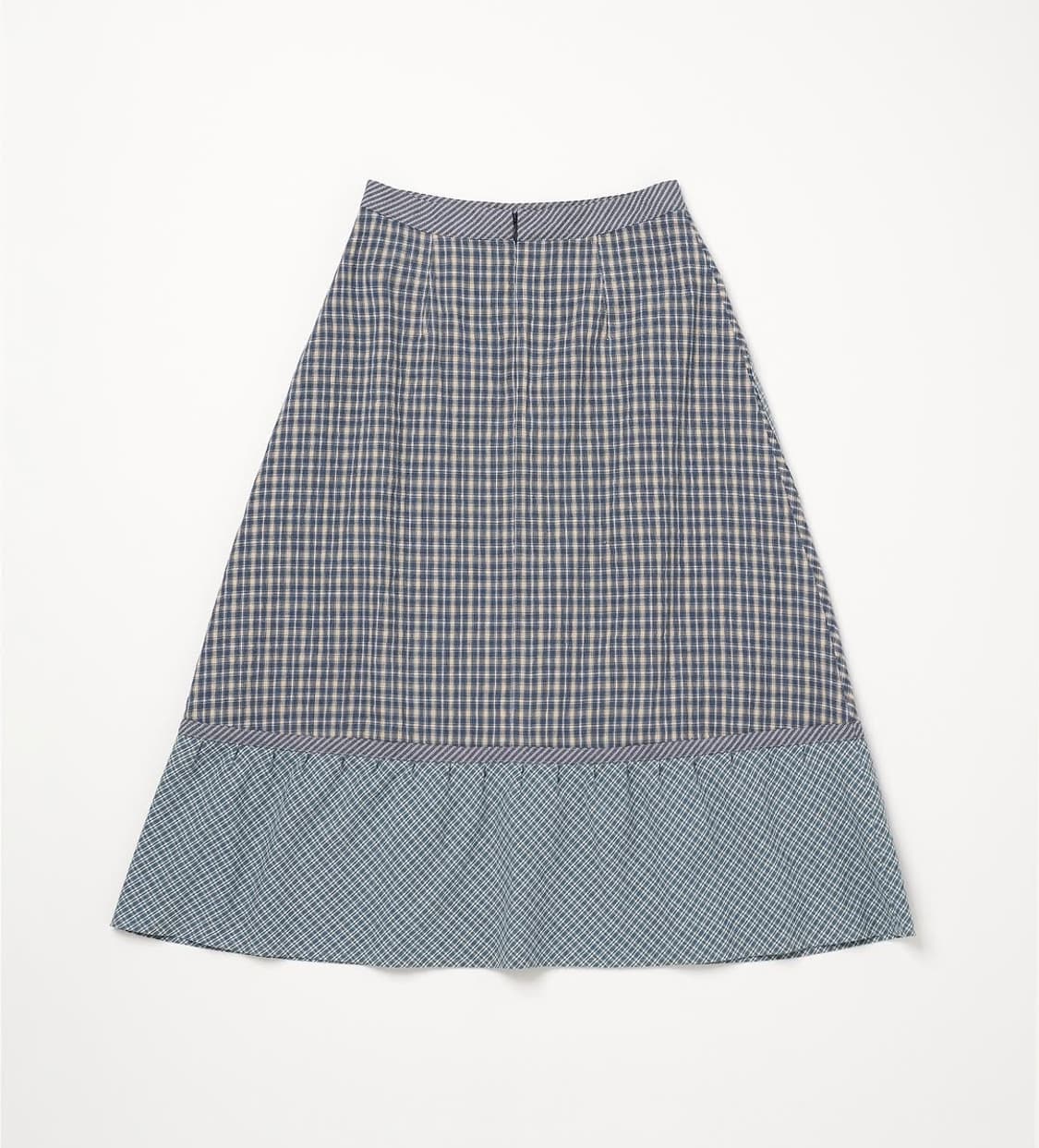 비아플레인 via pori check skirt 상품이미지8