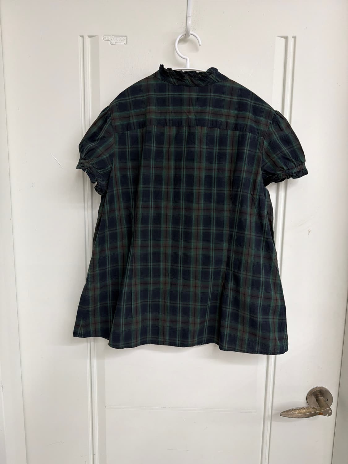 일본빈티지 Gap 타탄체크 프릴 반팔블라우스 상품이미지9