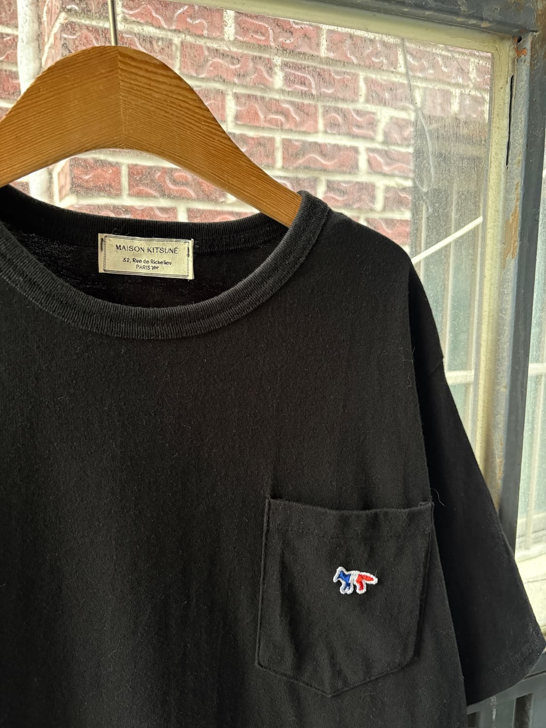 Maison Kitsune 메종 키츠네 트리컬러 폭스 패치 포켓 티셔츠 상품이미지2