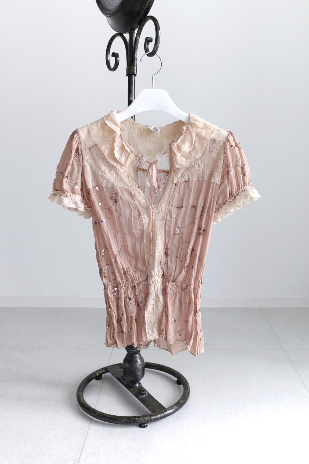 see-through sequin blouse 상품이미지1