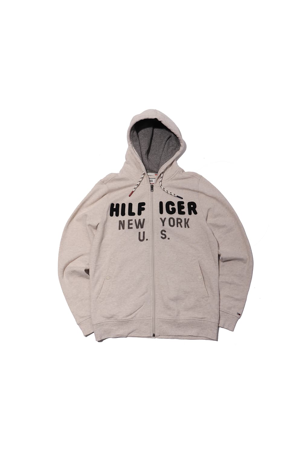 TOMMY HILFIGER DENIM 아이보리 후드 집업 size M 상품이미지1