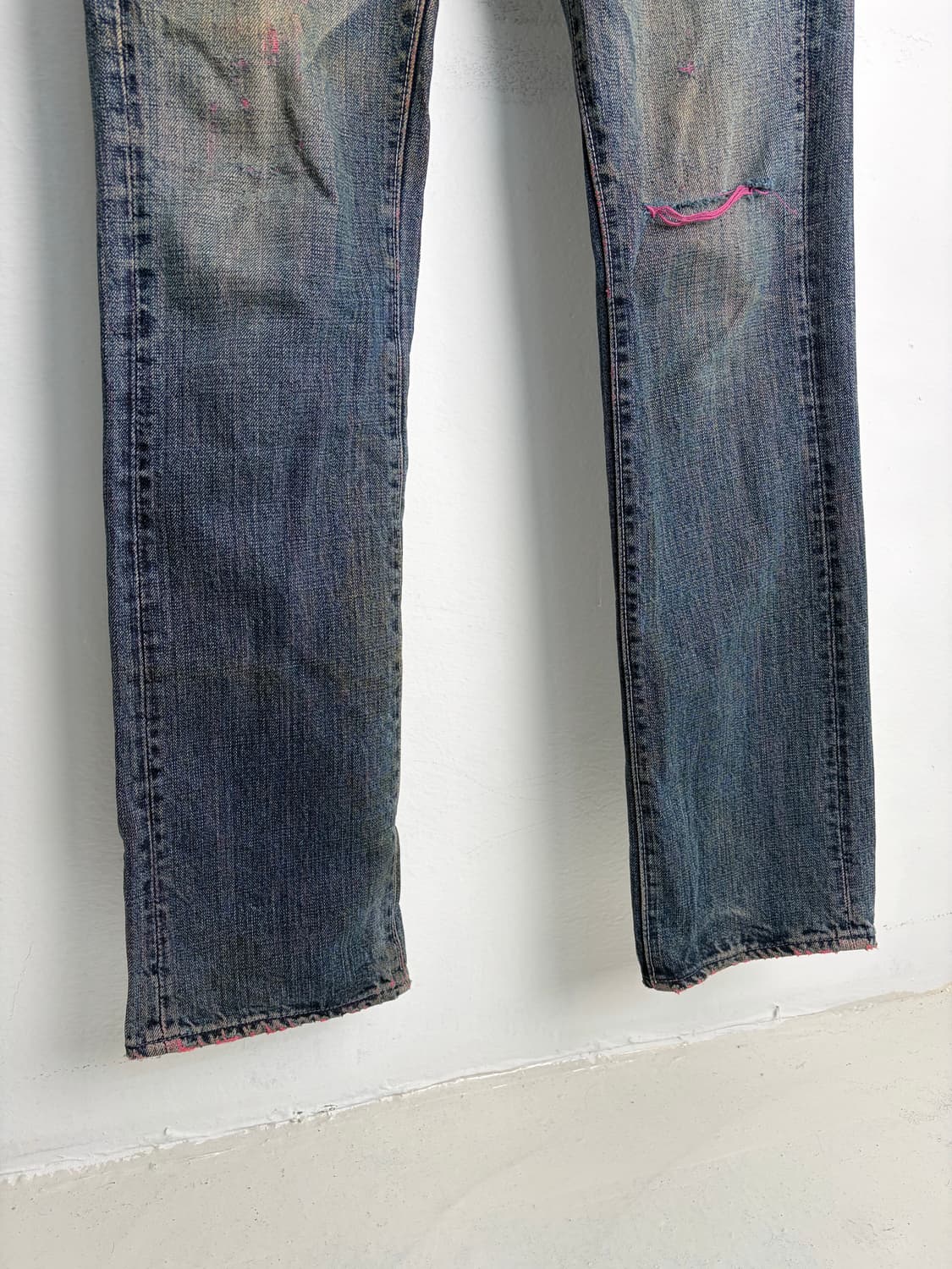 풀카운트 핑크 스티치 데님팬츠 상품이미지4