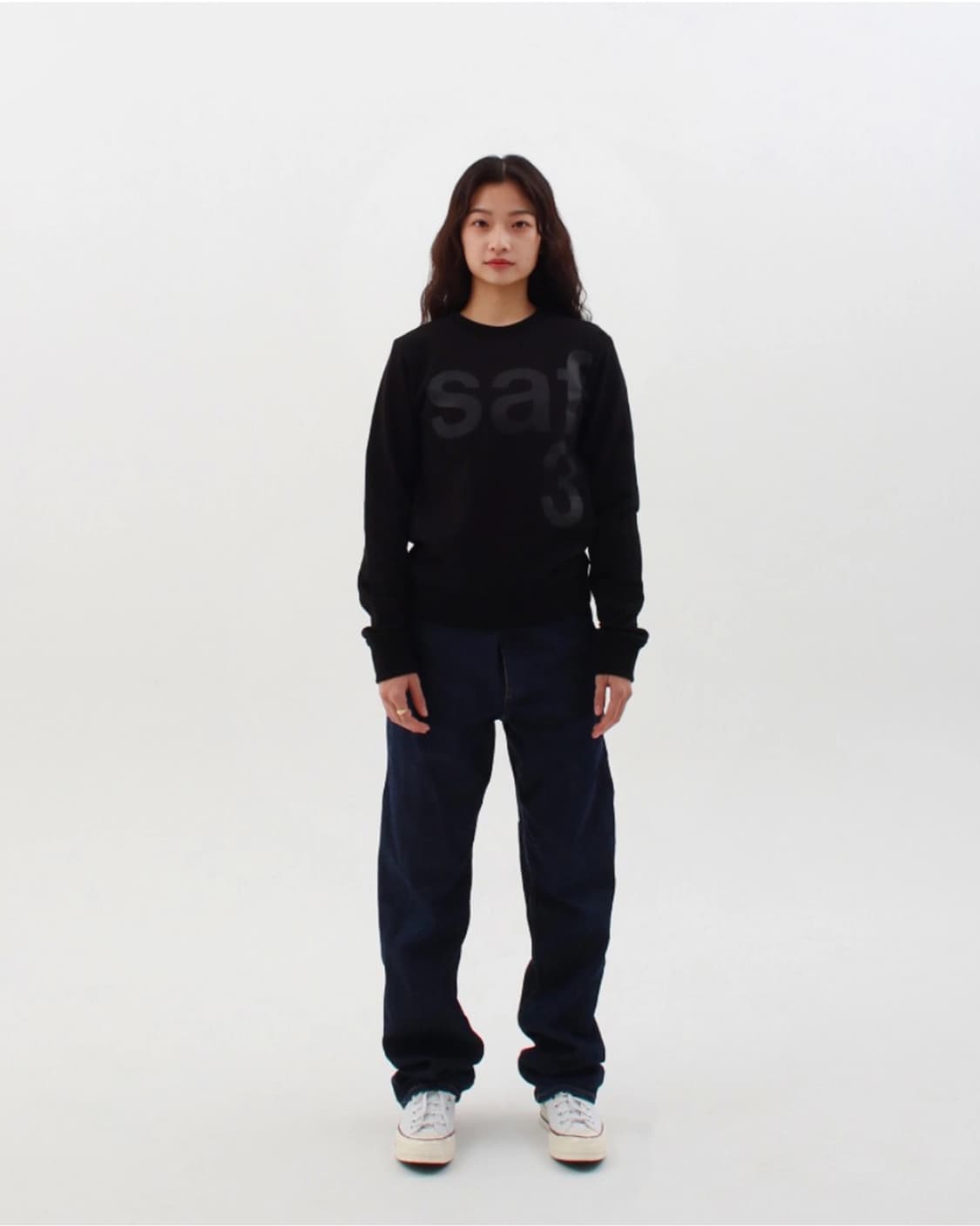 safarispot 1/2 basic tee black 상품이미지1