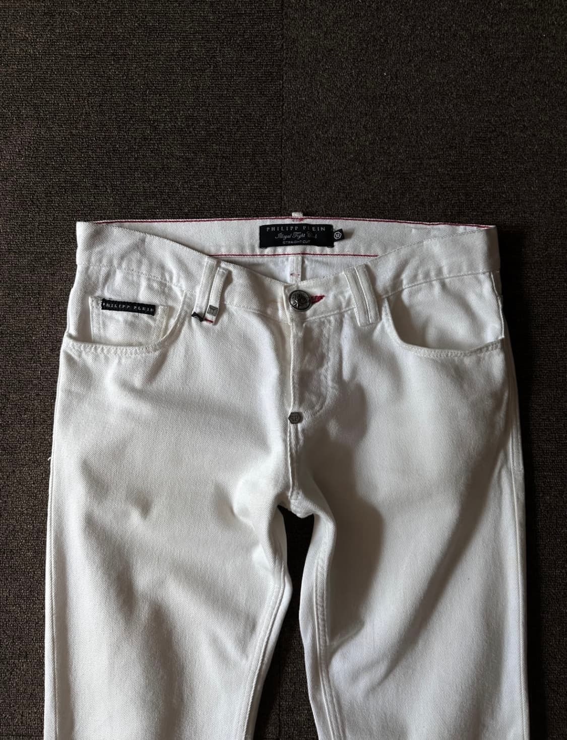 Philipp Plein 로고 패치 루즈 스트레이트 진 상품이미지3