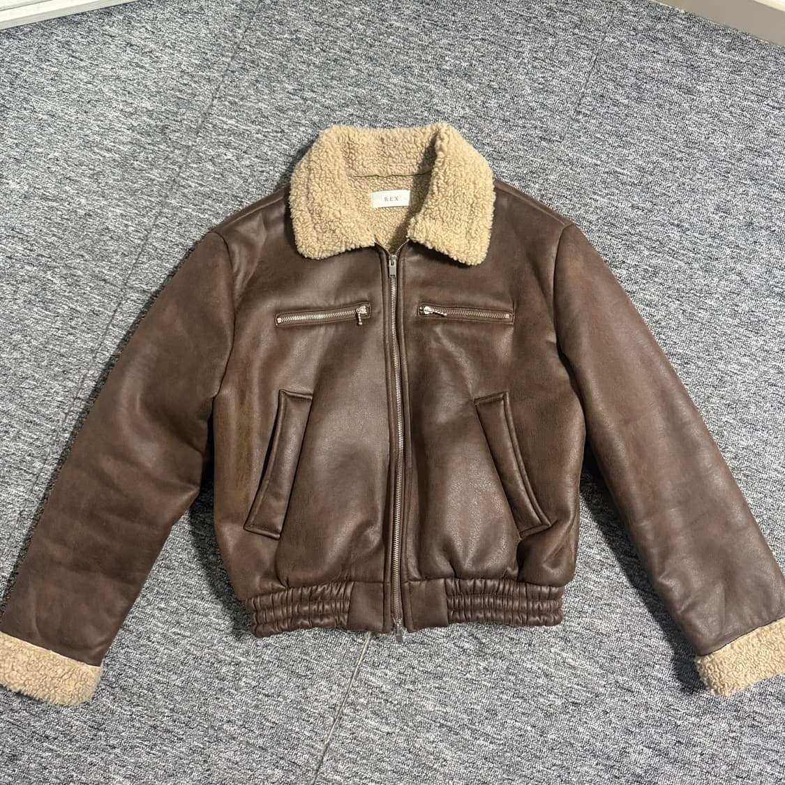 남자 브라운 무스탕 상품이미지1