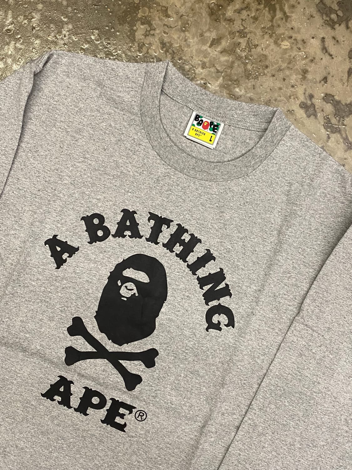 새상풉 베이프 해적컬리지 L / XL 그레이 상품이미지3