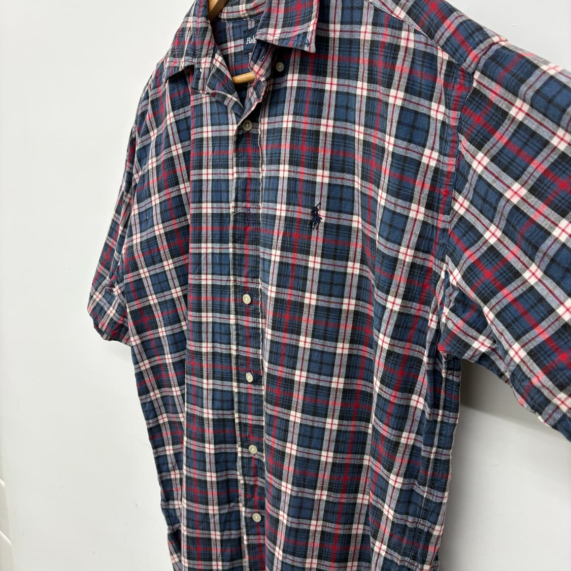 폴로 랄프로렌 체크 반팔 셔츠 남성XL 상품이미지4