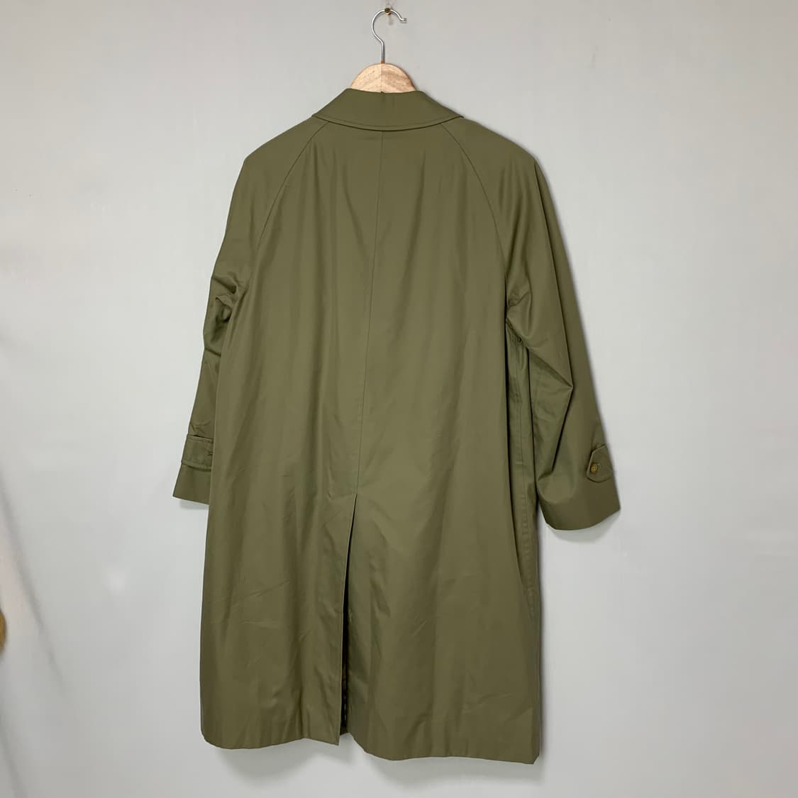 버버리 카키 베이지 트렌치 롱 코트 빈티지 남녀공용 상품이미지3