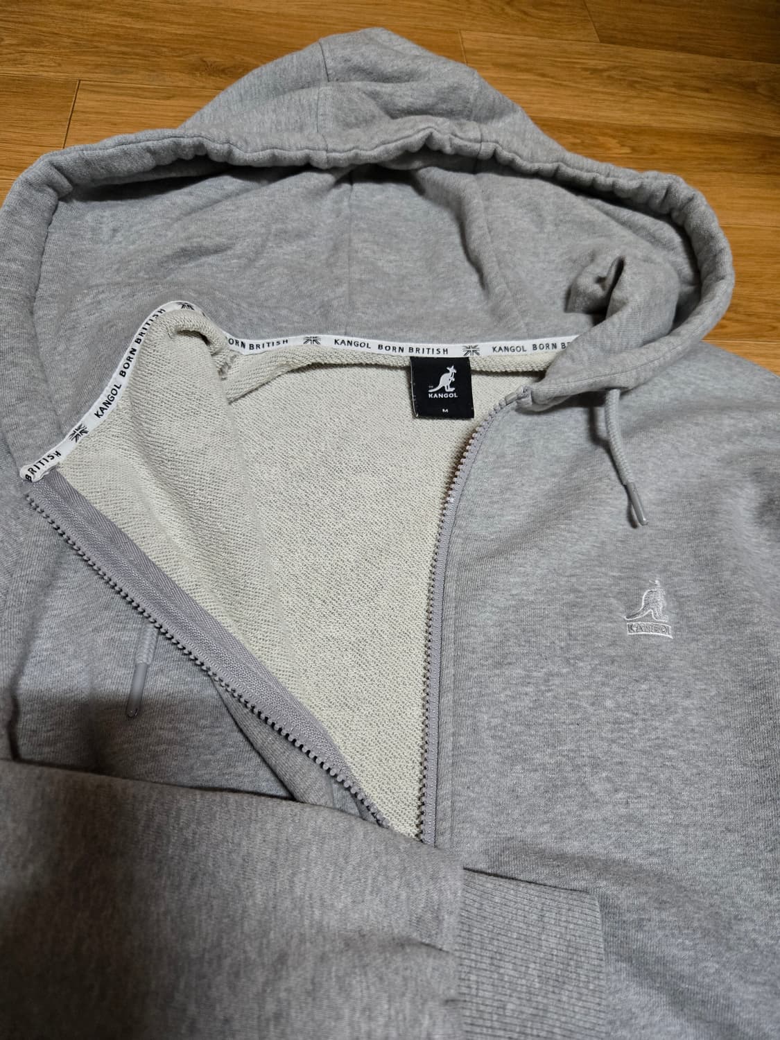 캉골 멜란지그레이 후드 집업 상품이미지7