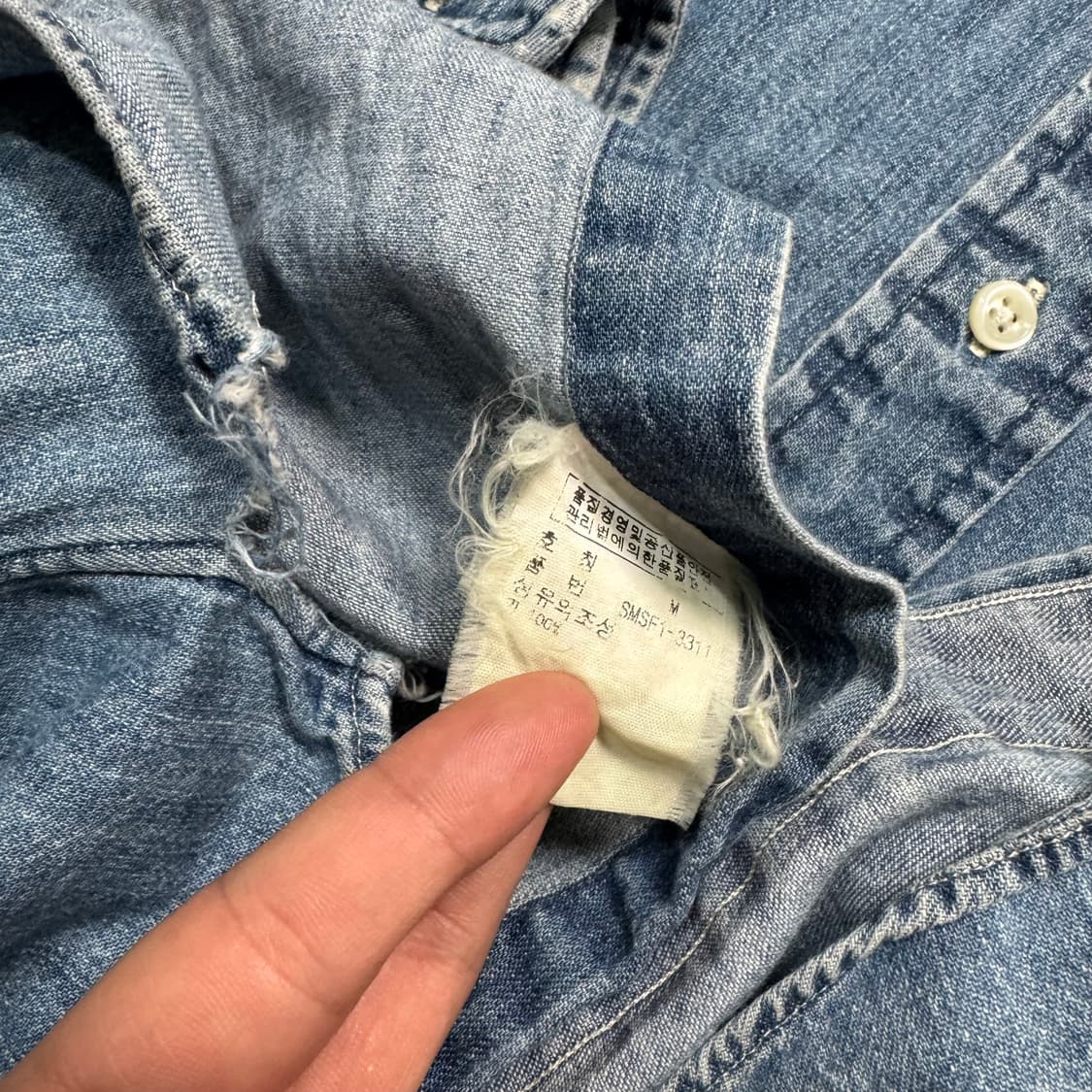 Name : 폴로 랄프로렌 샴브레이 시그니처로고 데님 셔츠 :)  상품이미지4