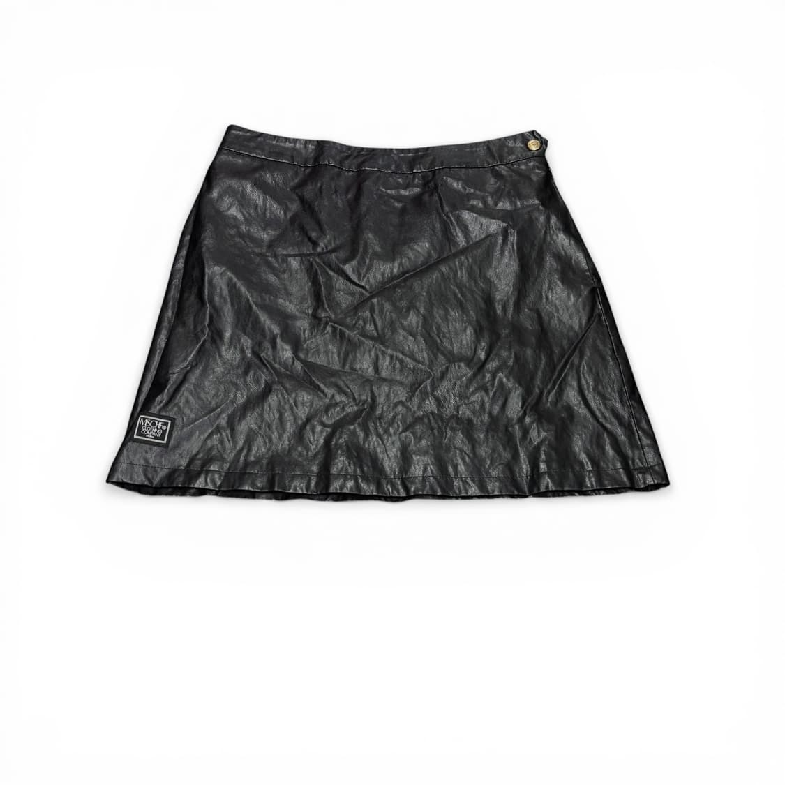 M 미스치프 MSCHF 블랙 레더 스커트 상품이미지1