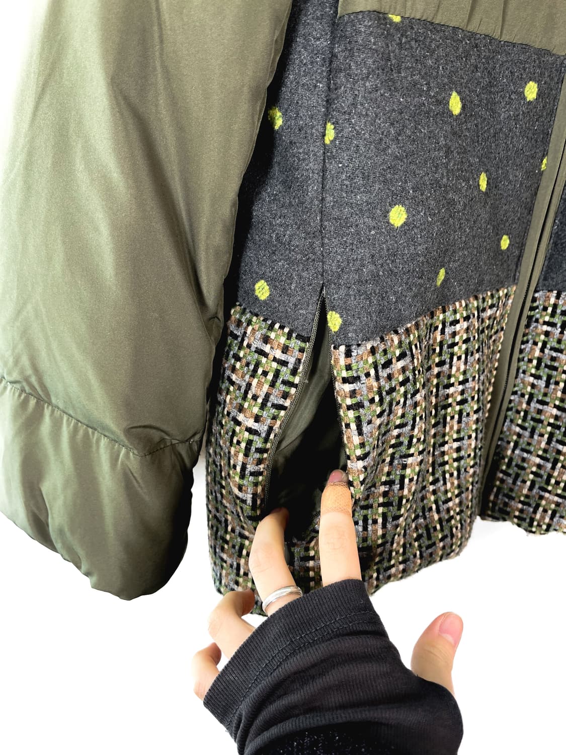 빈티지 패치워크 다운 패딩 자켓 상품이미지6