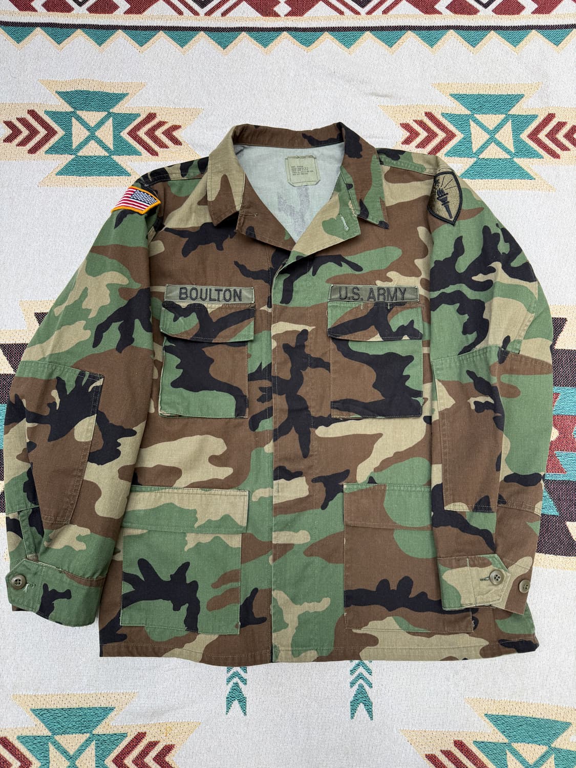 90s U.S Army  Woodland BDU jacket L/R 상품이미지1