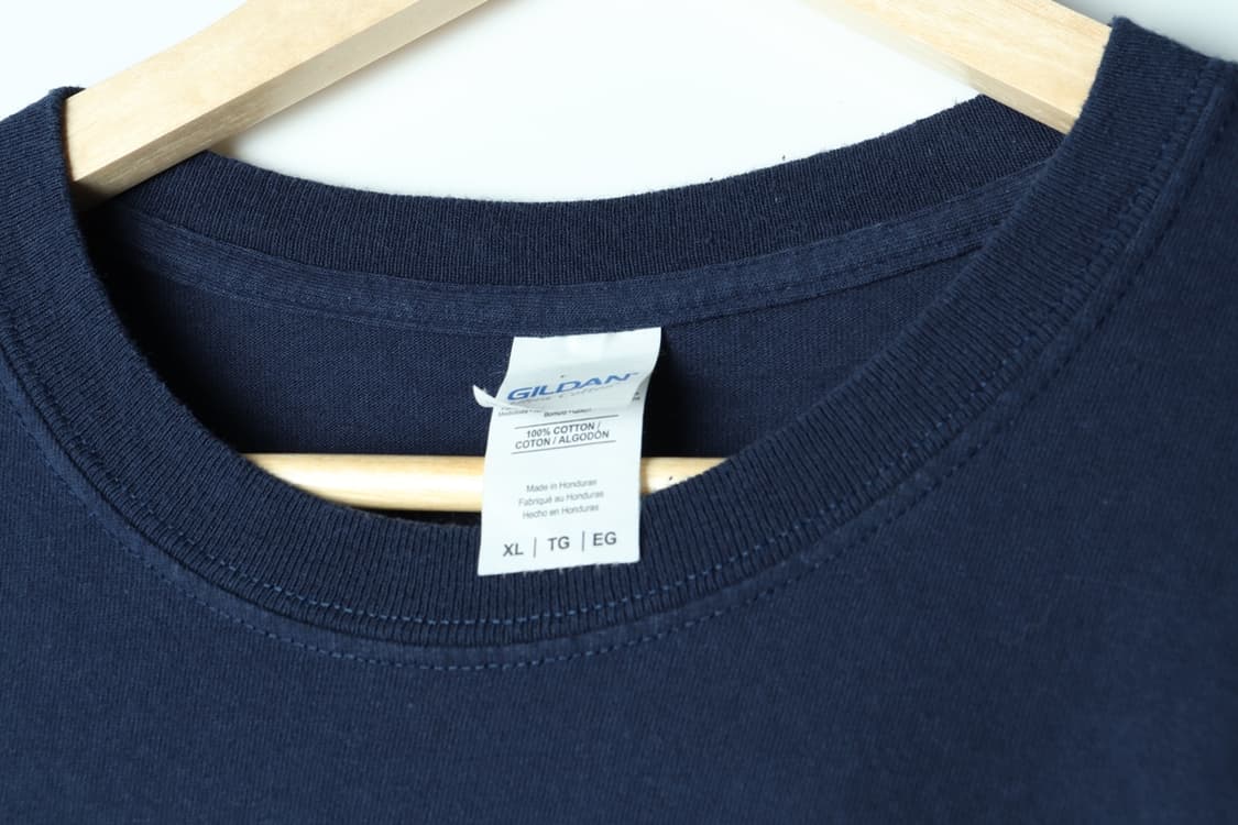(XL-3XL) 길단 반팔 티셔츠 빅사이즈 USA 네이비-H30047 상품이미지6