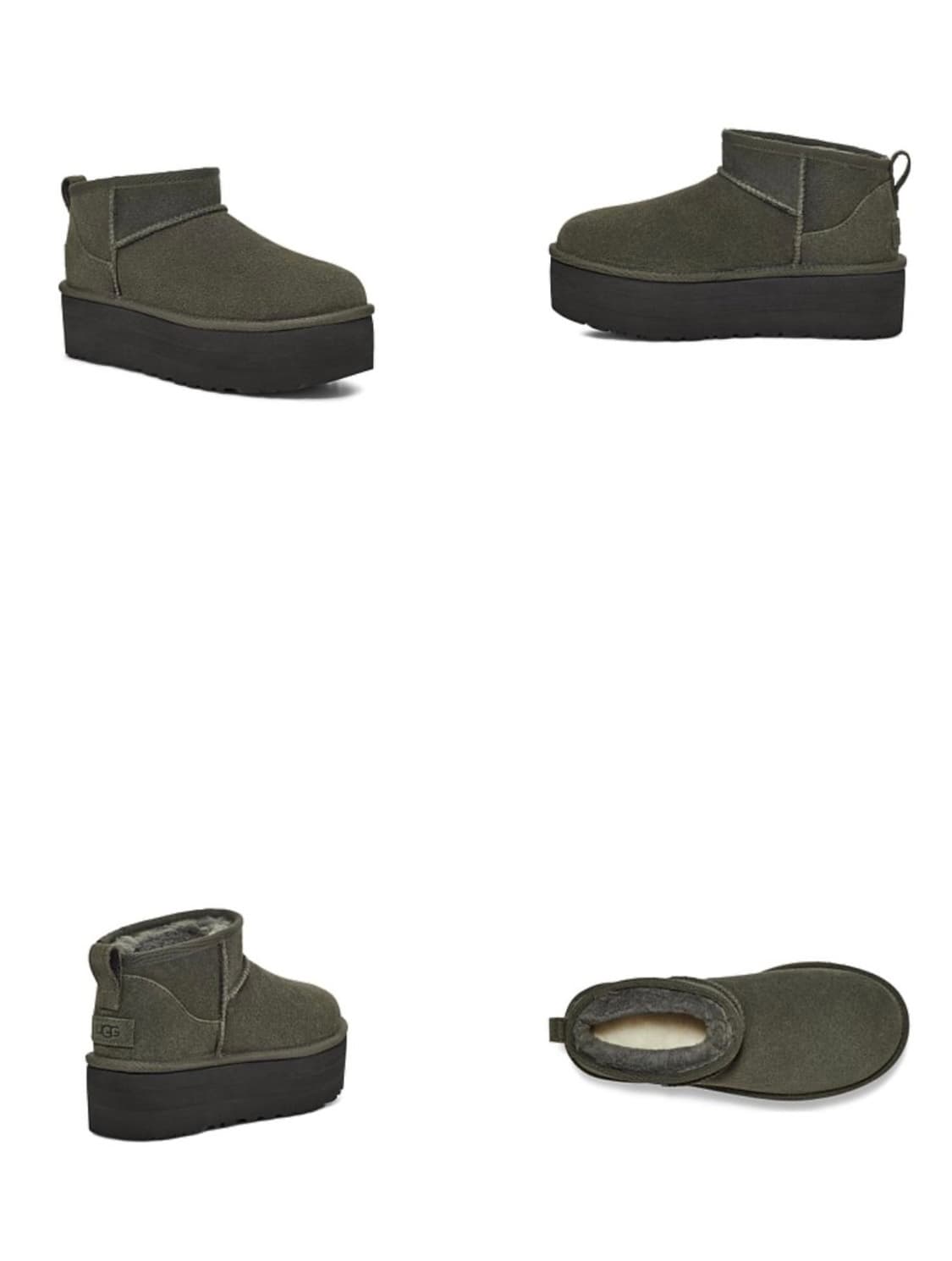 UGG 스웨이드 레더 미니 플랫폼 부츠 (클래식 울 트라 미니) 250m 상품이미지2