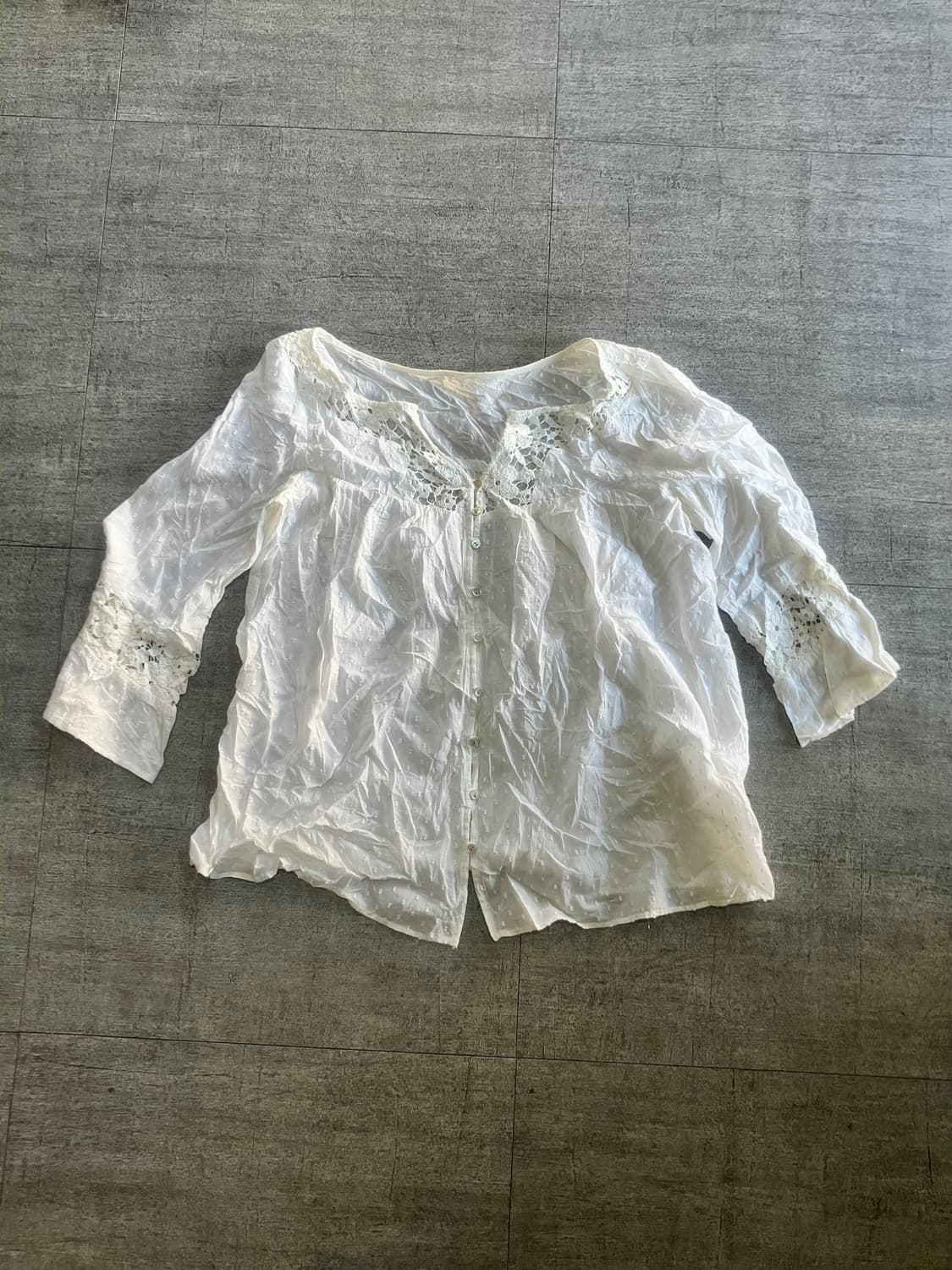 일본빈티지 Spickand 하구미모리걸 달천깔페어리 플라워블라우스 상품이미지1