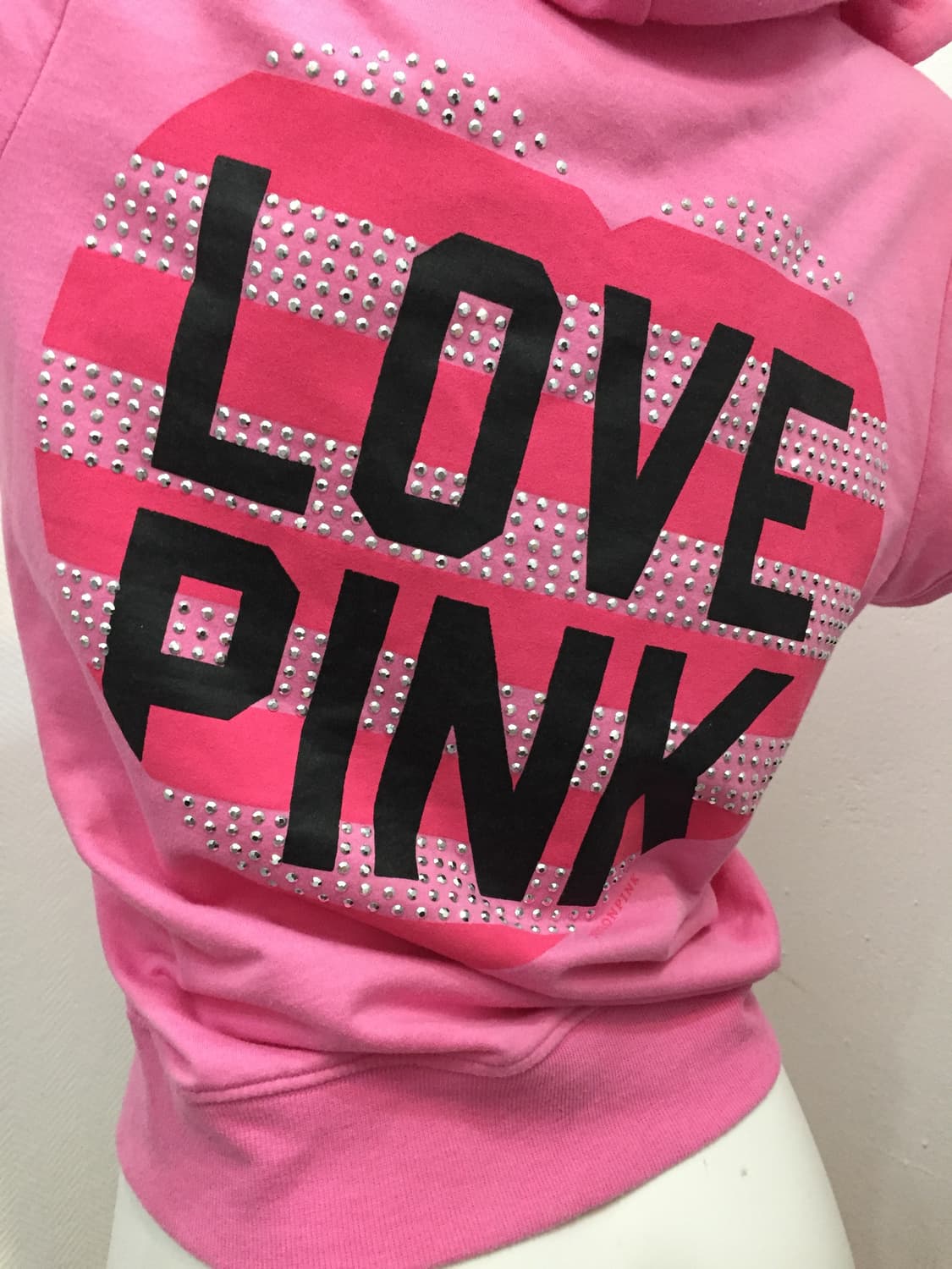 PINK 핑크 반팔 후드집업 상품이미지3