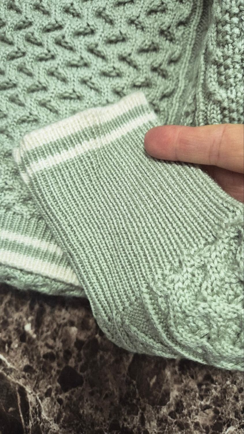 REDPOLARIS 크롭 니트 연두색 36사이즈 상품이미지5