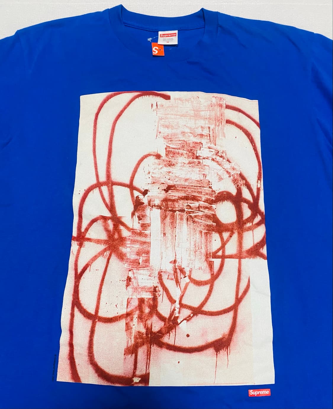(M)슈프림 21FW Christopher Wool 티셔츠 로얄 상품이미지4