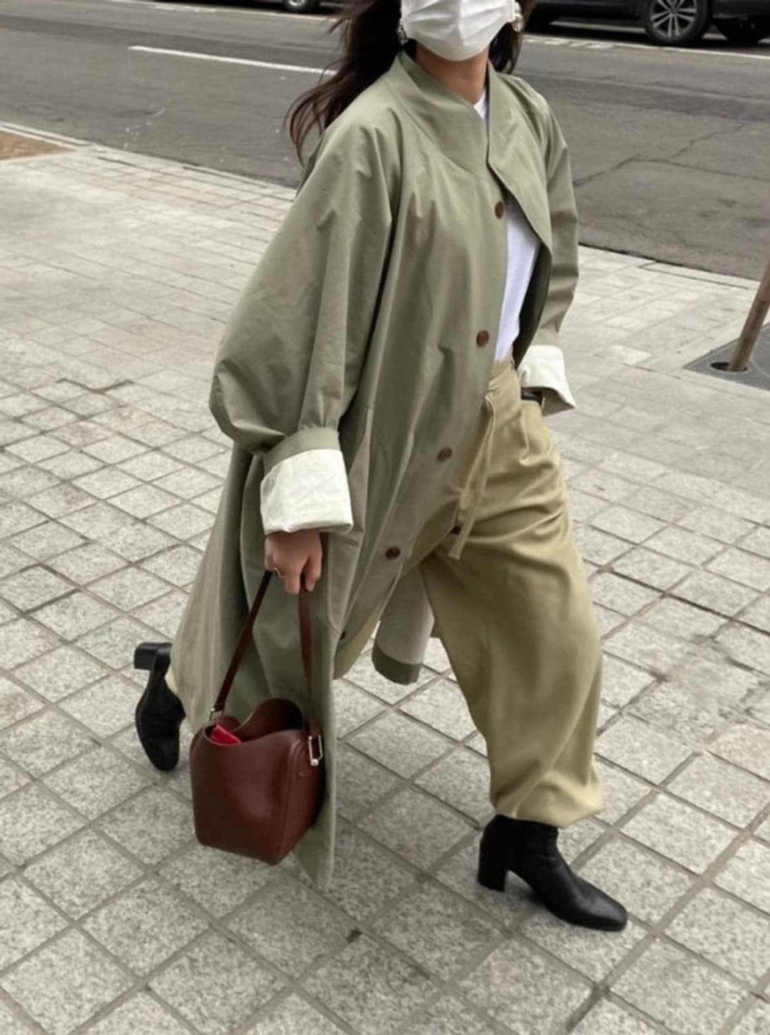 ETHOS 에토스 카키 트렌치 상품이미지3