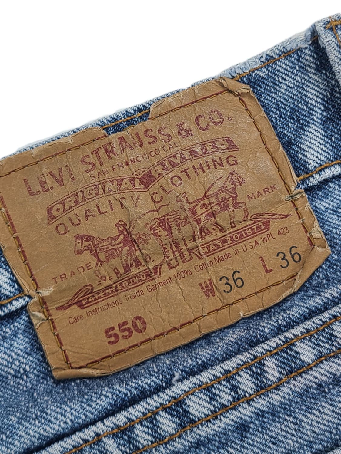 36)90s 리바이스 빈티지 550 (usa) 상품이미지5