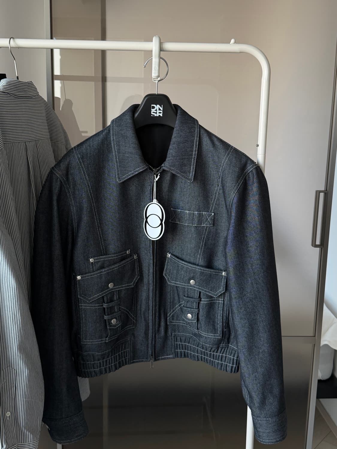 엘무드 (46) 카펜터 블루종 자켓 블루진 새상품 상품이미지1