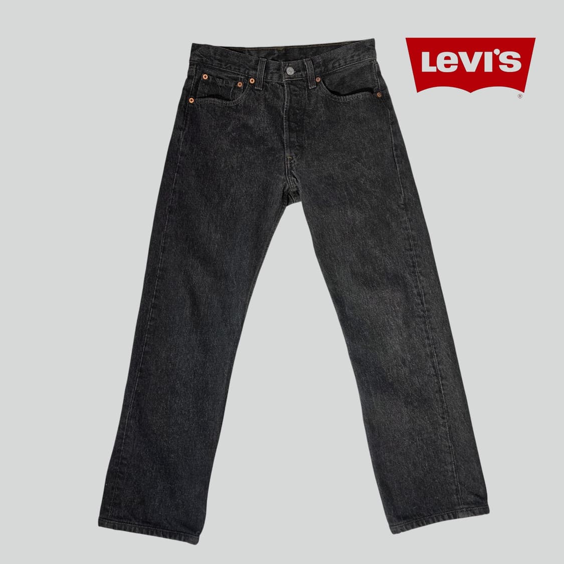 [W31L30]90's USA 리바이스 501 블랙 데님 팬츠 상품이미지1