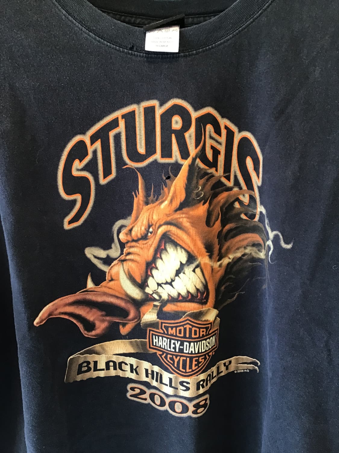 할리데이비슨 2008 플레임 긴팔 상품이미지2