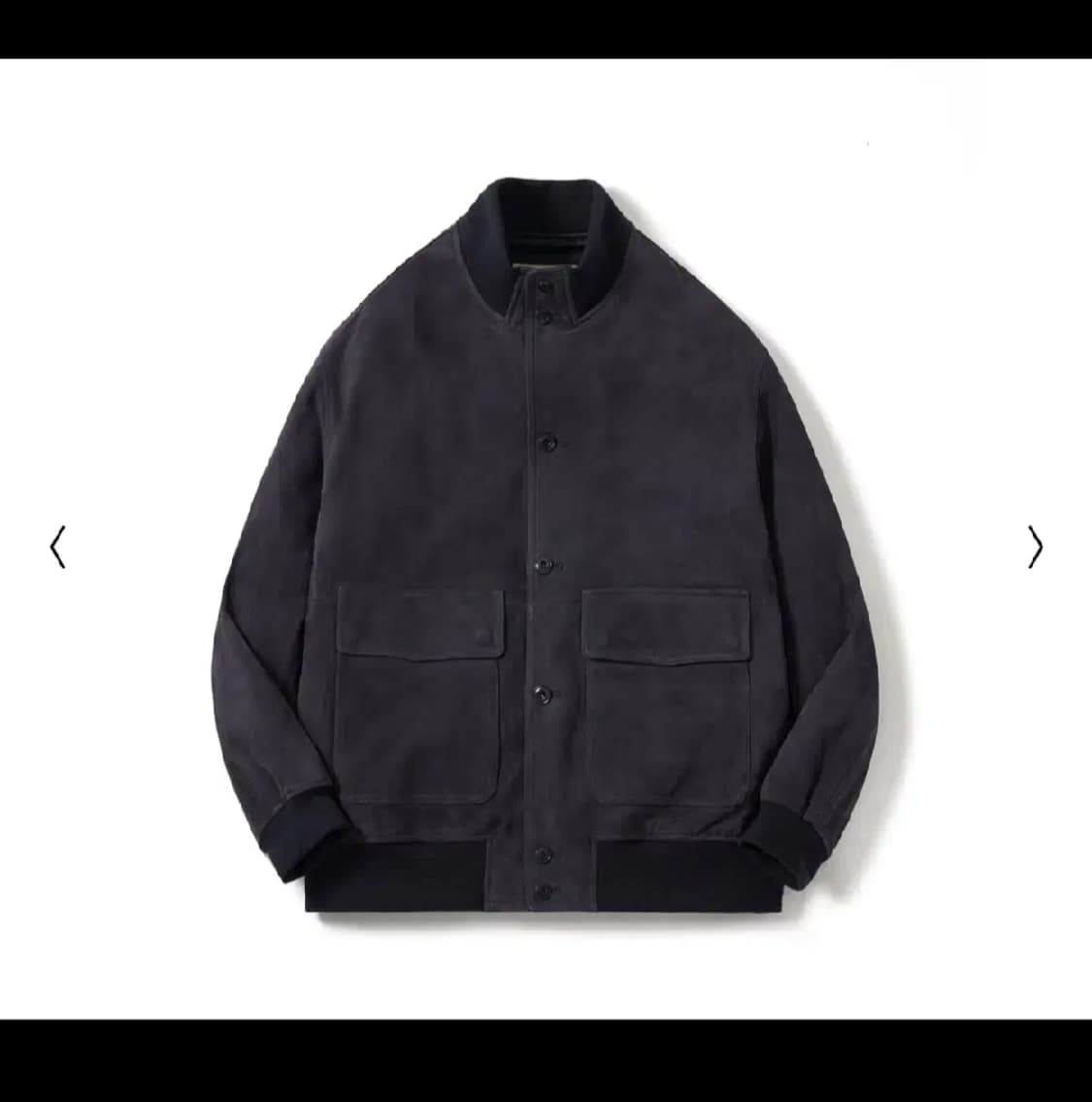 포터리 A-1 스웨이드 자켓 네이비 2 상품이미지2