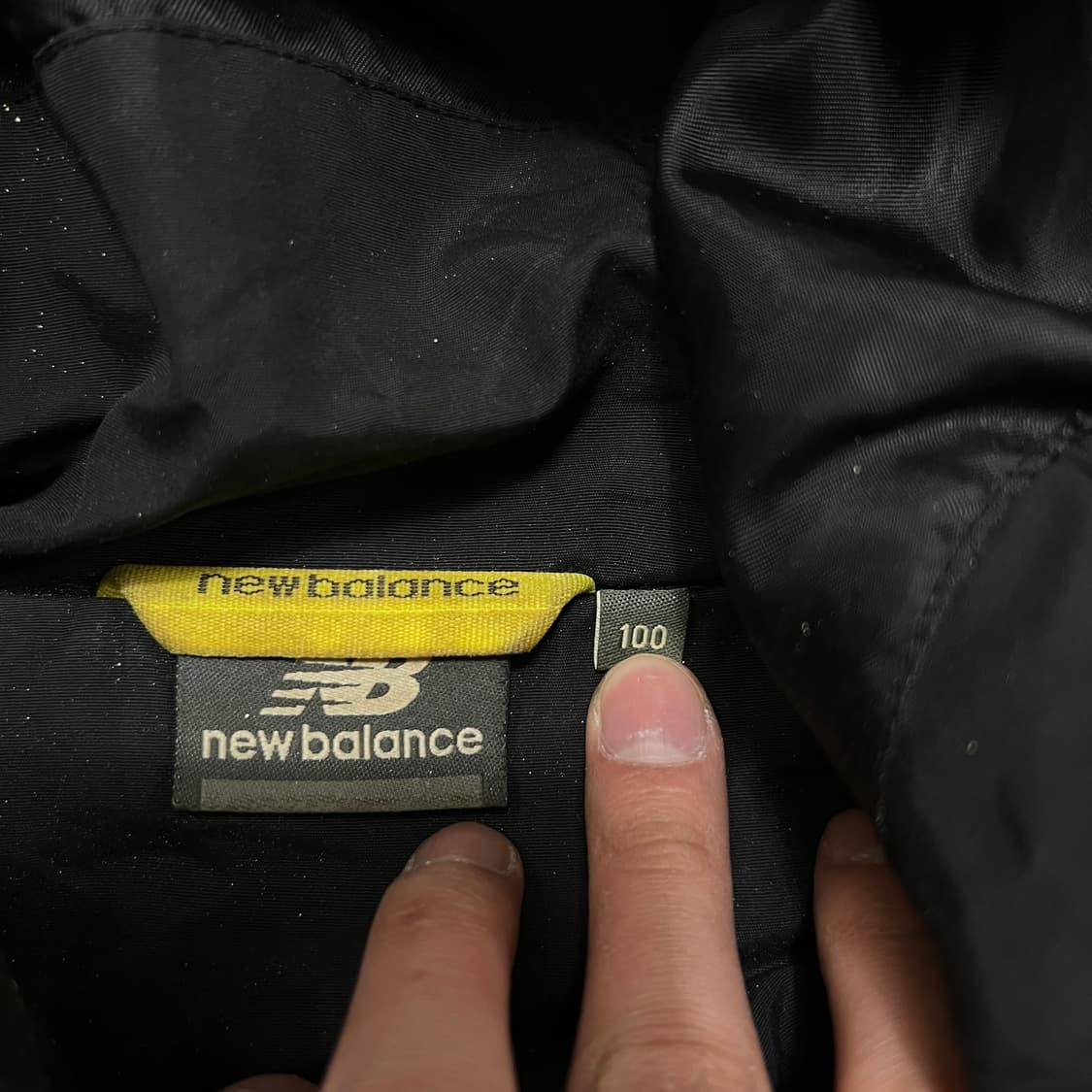 뉴발란스 로고 바람막이 후드자켓 [블랙] L/100 상품이미지5