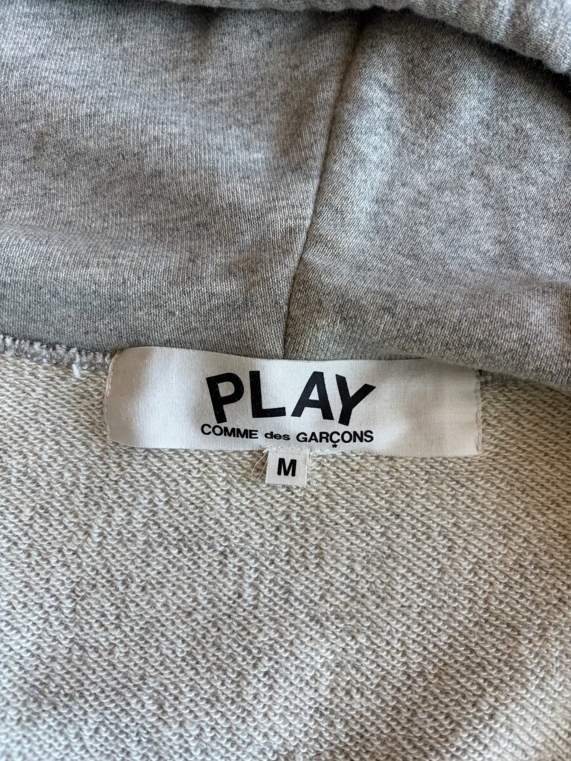 꼼데가르송 그레이 후드집업 m사이즈(95) 상품이미지4