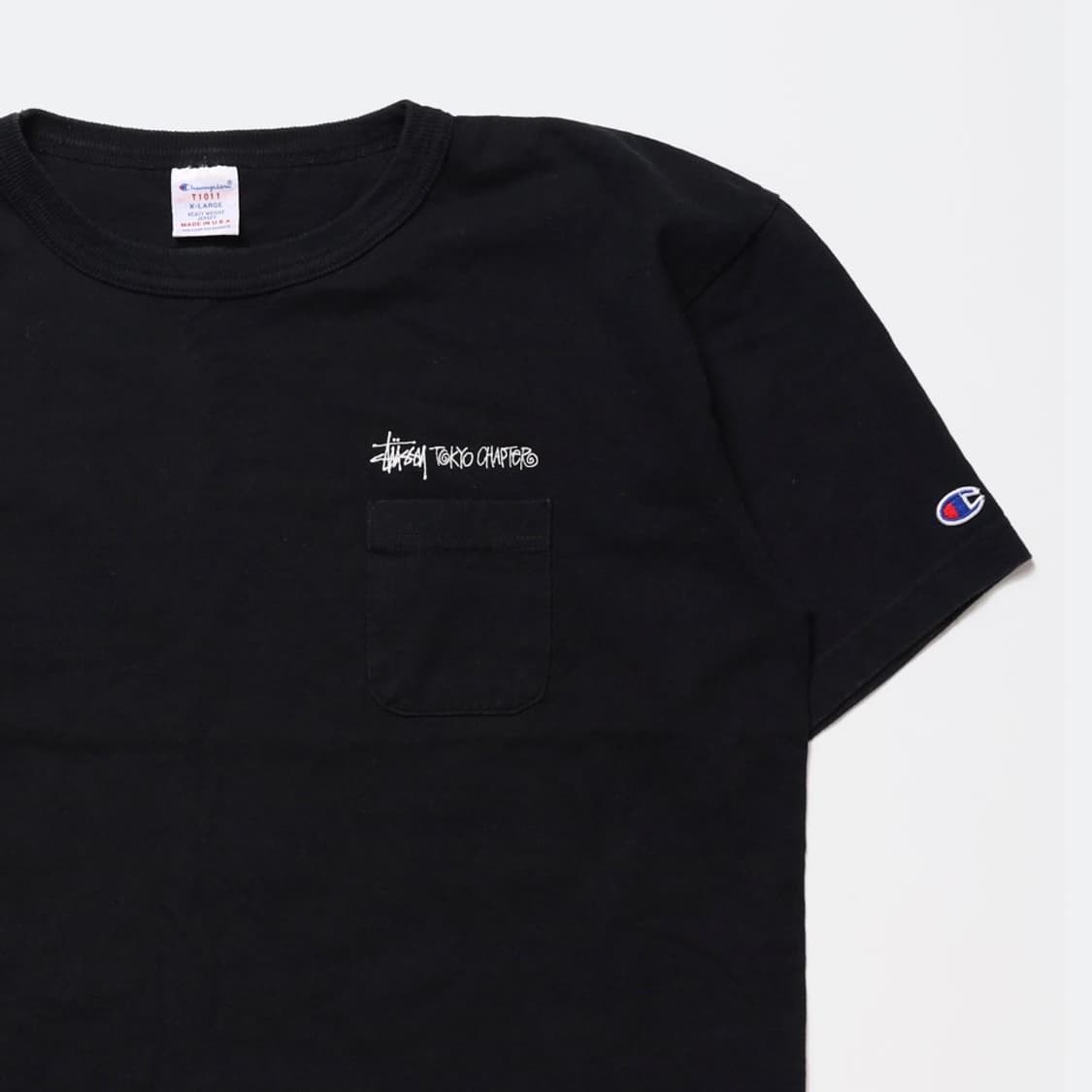 Stussy X Champion Logo T-shirt 상품이미지2